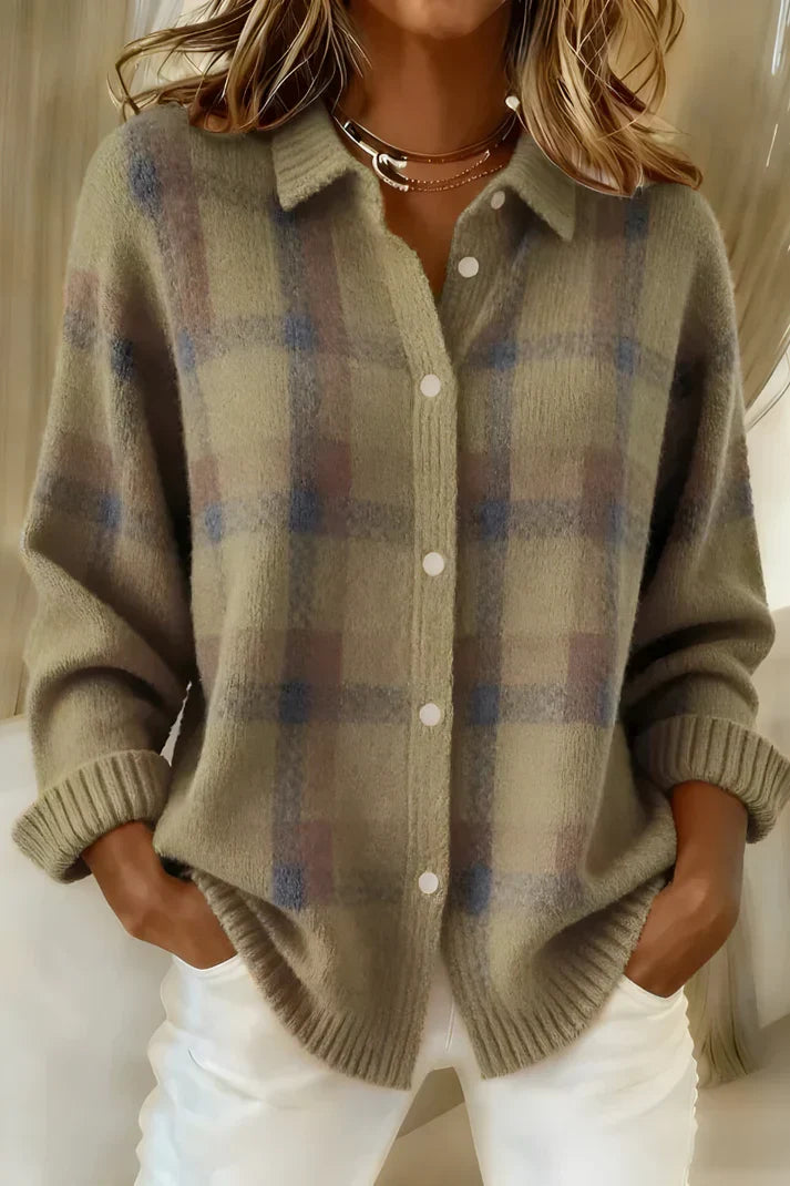 Sarah | Women's Longline Cardigan - Button Front Elegant Drape