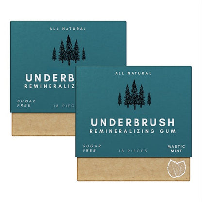 Underbrush Remineralizing Chewing Gum for Enamel Protection and Fresh Breath