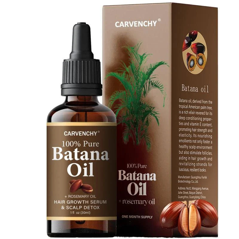 CARVENCHY Batana Oil with Rosemary Oil for Stronger Hair, Frizz Control & Shine
