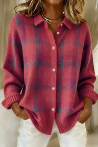 Sarah | Women's Longline Cardigan - Button Front Elegant Drape