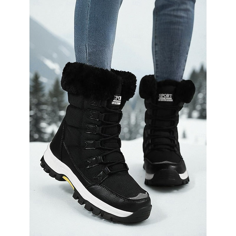 Greta | Women's Cosy Lace-Up Winter Boots - Grip Sole